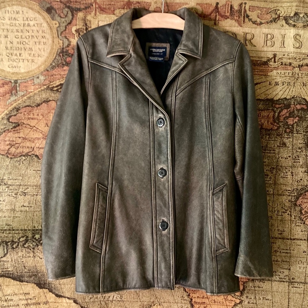 Vintage! American Eagle Leather jacket like new women’s